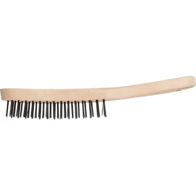 Rankinis vielinis šepetys HBU 30 Steel 3 eilių, medinė ranke 290mm 0,35mm, Pferd