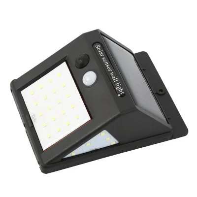 Sieninis šviestuvas su saulės baterija ir judesio jutikliu 6W 5500K LED