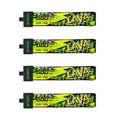 Akumuliatorius BETAFPV LAVA II 1S 680mAh 95C – BT2.0 (4vnt)