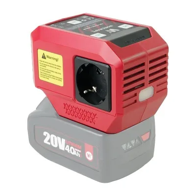 Akumuliatoriaus inverteris WORCRAFT 220V+USB 20V LI-ION