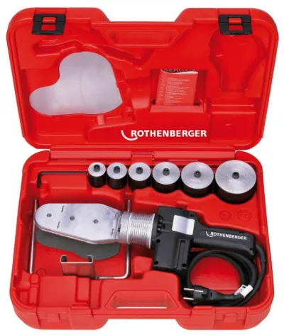 Plastiko vamzdžių suvirinimo aparatas ROWELD P63 S-6, Set 2, Rothenberger