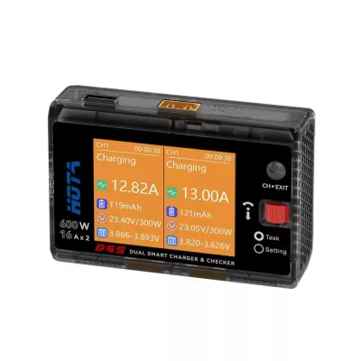 HOTA D6S DC 600W 16A 1-6S Dual Channel Smart Charger