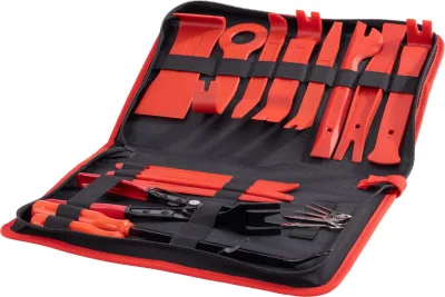 Automobilio apdailos ir magnetolos išėmimo įrankių rinkinys (19vnt) KD1135