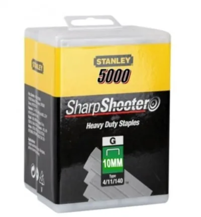 Kabės 10MM/3/8" H/D (X5000) G tipas, Stanley