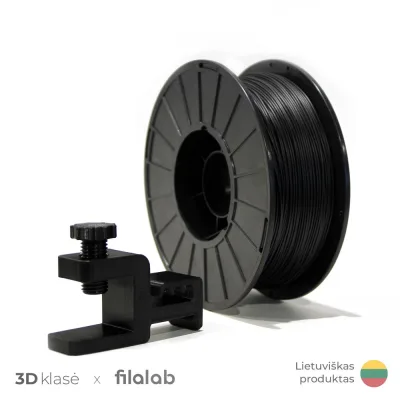 Filalab | ABS 1.75mm 0.85kg | Black - Juodas