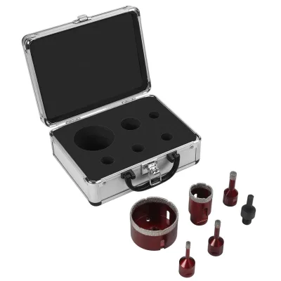 Deimantinių grąžtų (karūnų) rinkinys 6 vnt. 6–68 mm M14 KD12643