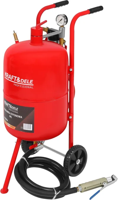 Sifoninė smėliavimo įranga 38 l + priedai KD5854