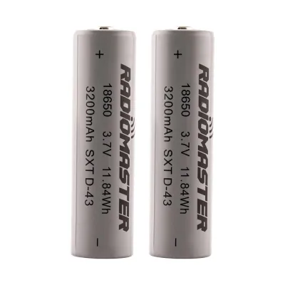 RadioMaster 18650 3200mAh 3.7V Battery (2vnt)