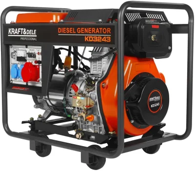 Dyzelinis generatorius 7 kW, 230 V / 400 V (KD3243)