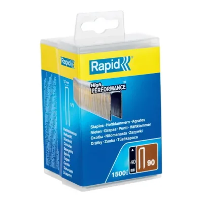 Kabės 90/40 1500vnt, plastikinėje dėžutėje, Rapid