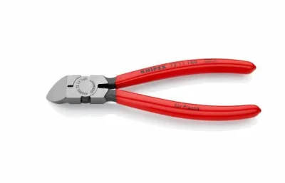 Žnyplės šoninio kirpimo, spyruoklė, plastikui, palenktos 45°, Knipex