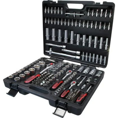 Įrankių rinkinys 1/4+3/8+1/2'' 179 vnt, KS Tools