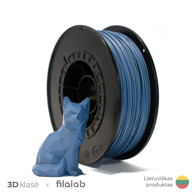Filalab | PLA 1.75mm 1kg | Blue Metallic 3D plastikas