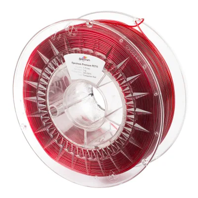 Spectrum | Premium PETG 1.75mm 1kg | Transparent Red 3D plastikas