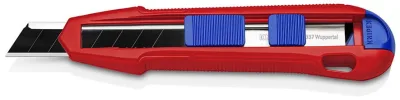 Peilis laužoma geležte18mm su ašmenų stabilizatoriumi, Cutix, Knipex