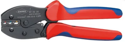 Laidų antgalių užspaudimo replės 0,5-6mm2, Knipex