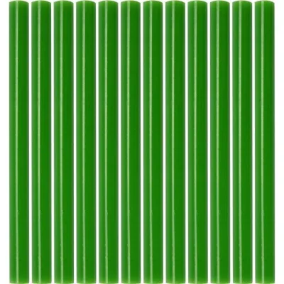 Karštų klijų lazdelių rinkinys (žalios) (12vnt) 7.2x100mm