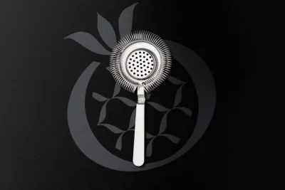 Sidabro spalvos sietelis „Deluxe Strainer“