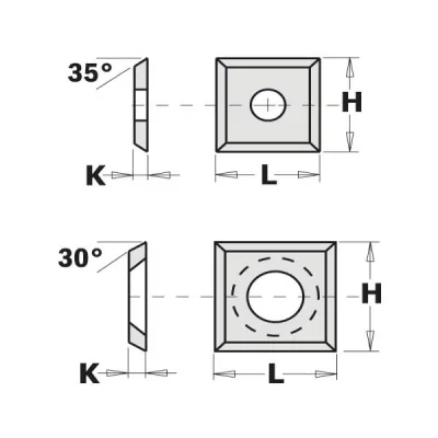 Peilis HWM 12X12X1.5 35°, CMT