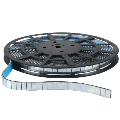Cinku dengti klijuojami ratų balansavimo svareliai 5 g × 1200 vnt. ritinyje KD5904