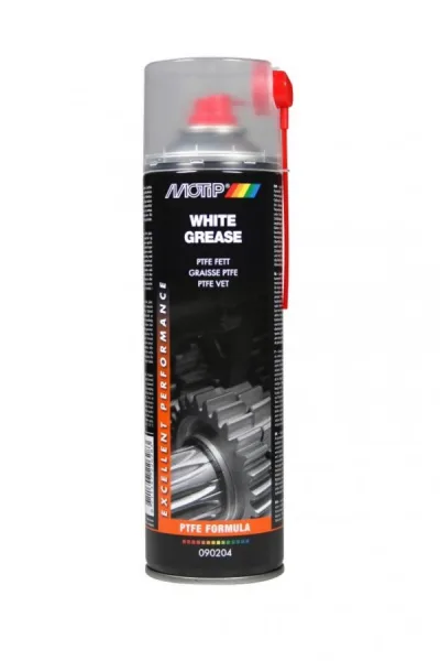 Purškiamas baltas tepalas WHITE GREASE 500ml, Motip
