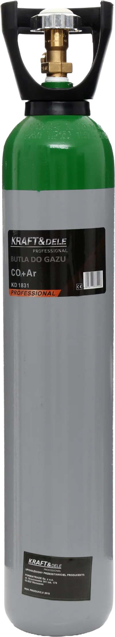 Dujų balionas CO2 dujoms (tuščias) 8L