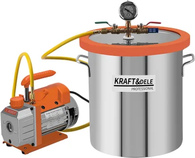 Vakuuminis siurblys su vakuumo kamera 100 l/min Kraft&Dele KD11785
