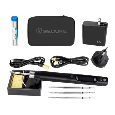 SEQURE S60P OLED lituoklis su antgaliais ir 65W adapteriu