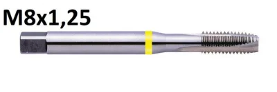 Sriegiklis M8x1,25 HSS-E Form B for through holes M8x1,25mm, Exact