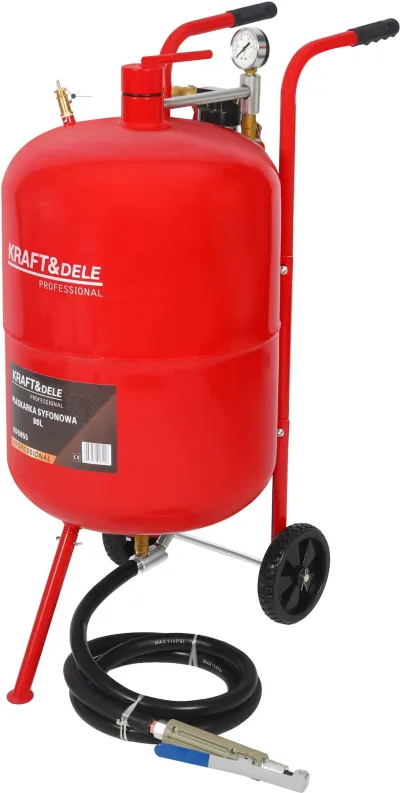 Sifoninė smėliavimo įranga 80 l + priedai KD5855