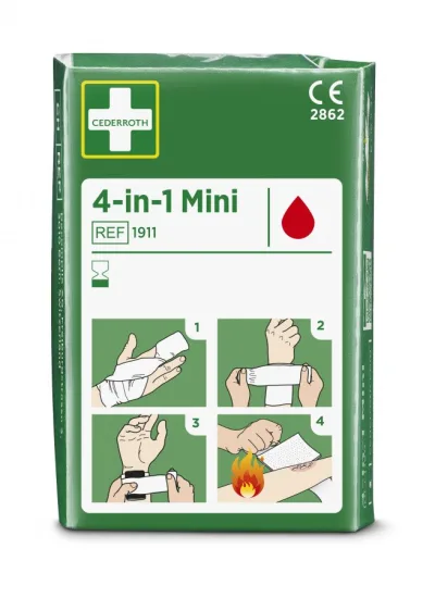 Sterilus žaizdų tvarstis 4-in-1 Mini 6cm x 3m, Cederroth