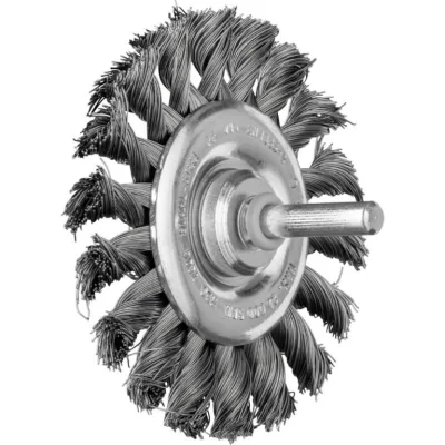 Diskinis vielinis šepetys knotted RBG Steel 70x06/6mm 0,35mm, Pferd