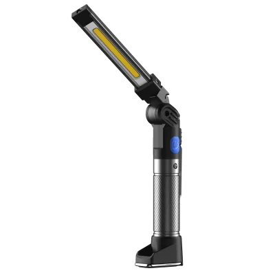 Prožektorius darbui lankstus su UV COB+SMD (įkraunamas)