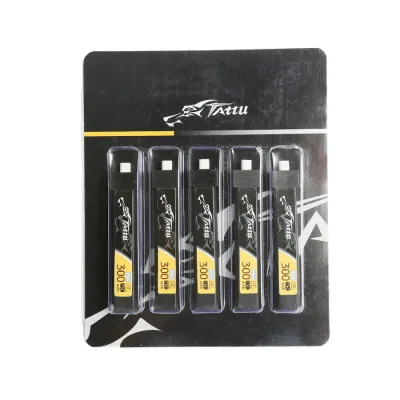 Akumuliatorius Tattu 1S 300mAh 3.8V 75C 1S Lipo - BT2.0 (5vnt)