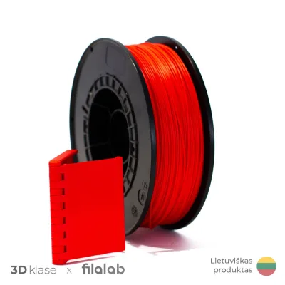 Filalab | PETG 1.75mm 1kg | Red 3D plastikas