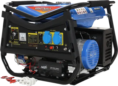 Benzininis vienfazis elektros generatorius KRAFT&DELE 3000W 12/230V KD143