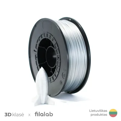 Filalab | PETG 1.75mm 1kg | Silver 3D plastikas