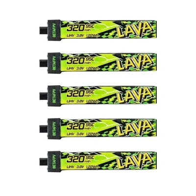 Akumuliatorius BETAFPV LAVA II 1S 320mAh 95C – BT2.0 (5vnt)