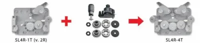 Ratukų pakeitimo komplektas iš 2 į 4 pavarą 1,0/1,2mm, Böhler Welding