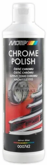 Chromuotų detalių valiklis CHROME POLISH 500ml, Motip