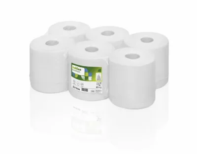 Popieriniai ranksluoščiai SuperSoft/traukiama iš centro CF1,, Satino by WEPA