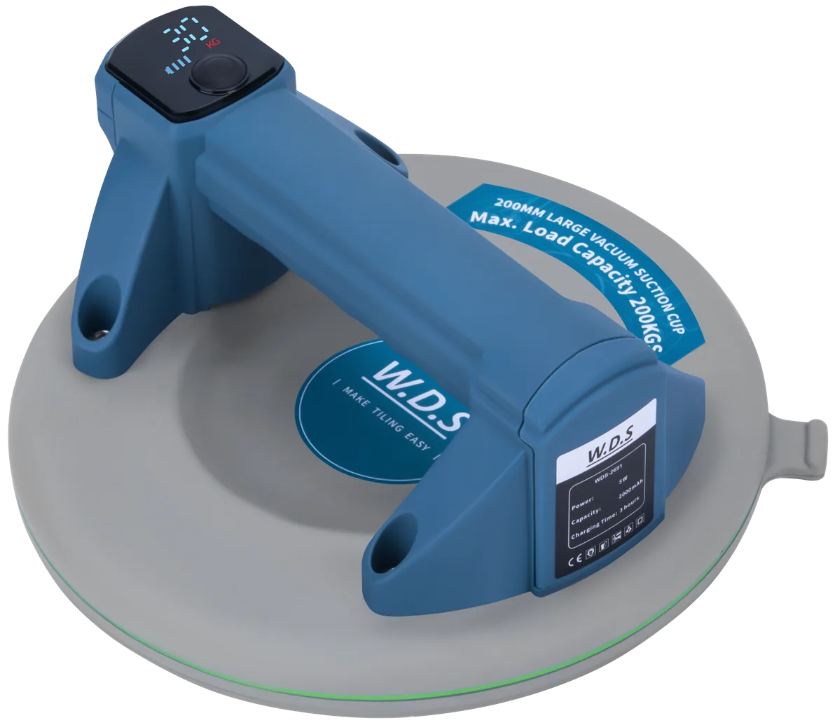 Akumuliatorinis vakuuminis siurbtukas 200 mm, 200 kg, USB-C, WDS2691