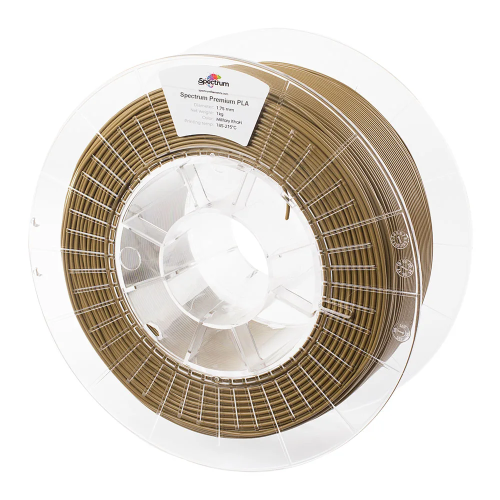 Spectrum | Premium PLA 1.75mm 1kg | Military Khaki 3D plastikas