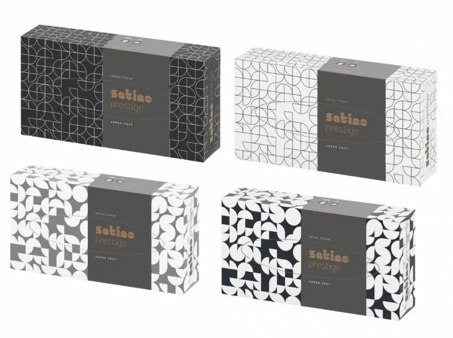 Vienkartinės nosinaitės dėžutėje Wepa Prestige, 40 vnt., Satino by WEPA