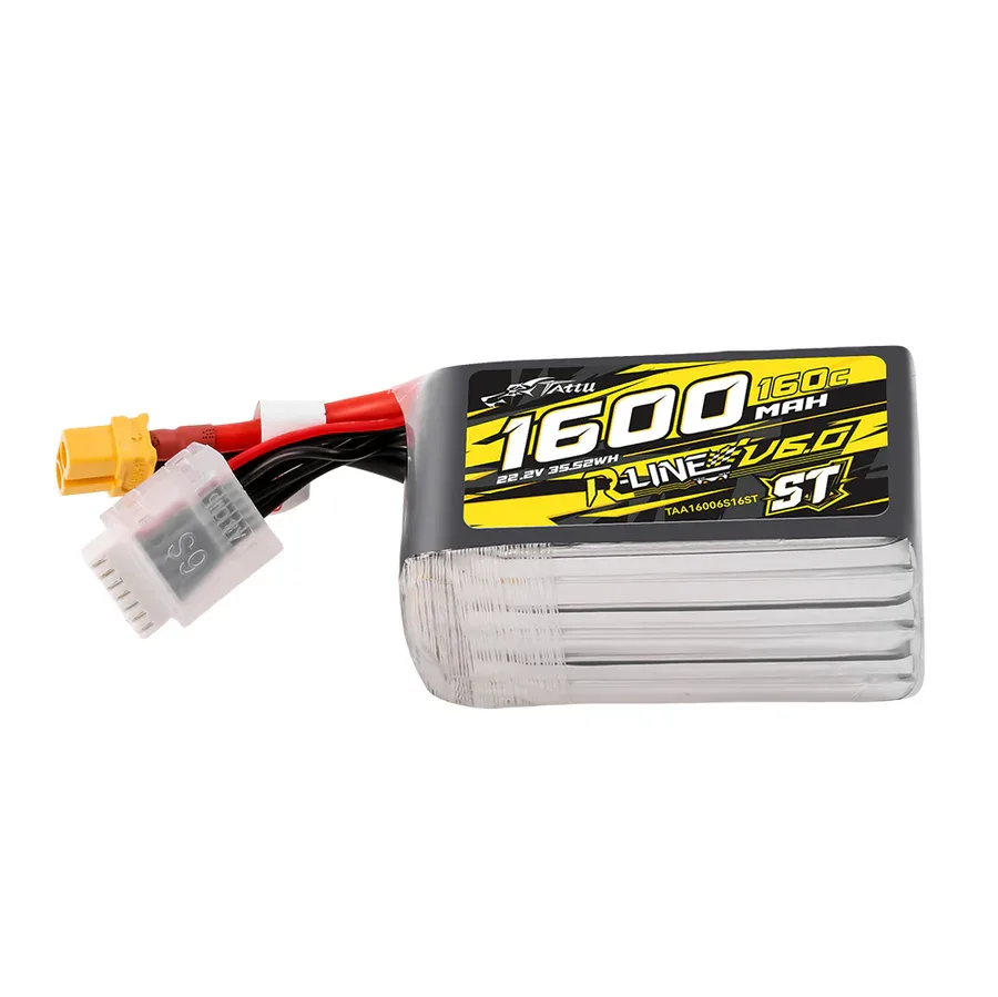 Akumuliatorius Tattu R-Line V6 1600mAh 22.2V 6S 160C LiPo – XT60 [SQ]