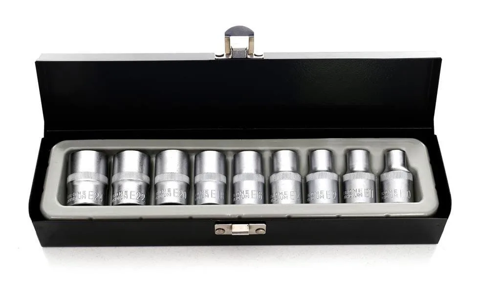 Torx antgalių rinkinys, 9 vnt. KD10227 su dėklu