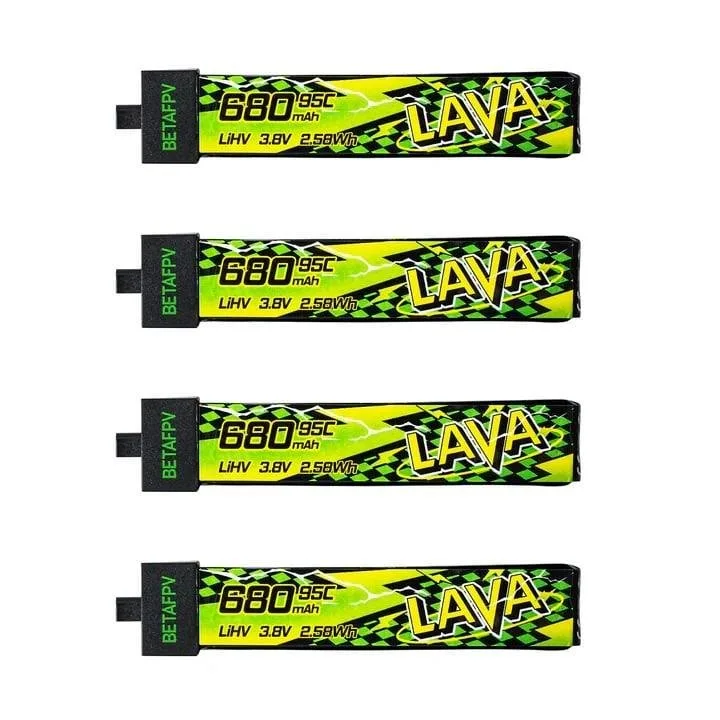 Akumuliatorius BETAFPV LAVA II 1S 680mAh 95C – BT2.0 (4vnt)