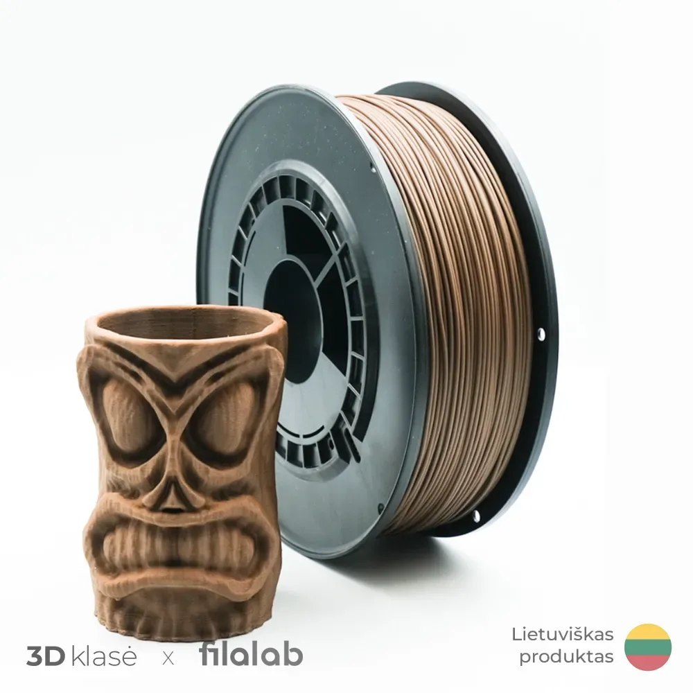 Filalab | Fiber PLA 1.75mm 1kg | Cork - Kamštinės priemaišos