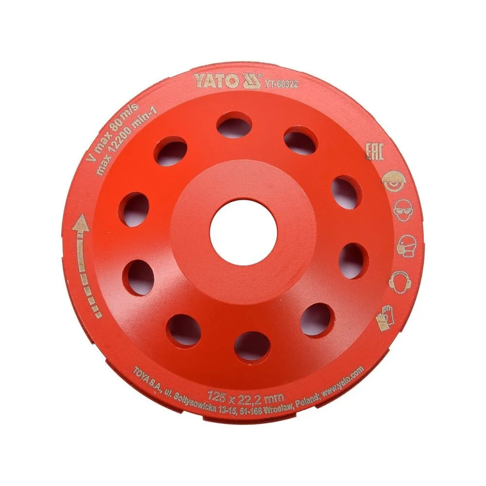 Deimantinis šlifavimo diskas 125x22.2mm M14