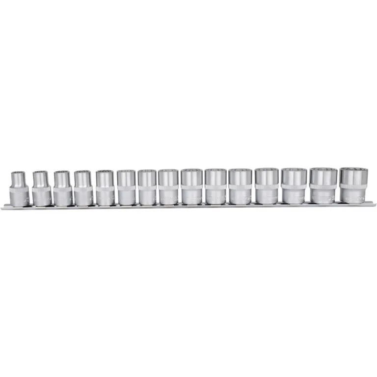 Dvylikakampių galvučių komplektas 1/2" 10-24mm 15pcs, KS Tools